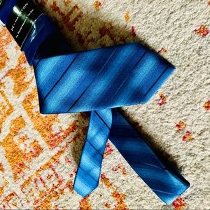 H by HALSTON | MENS TIE POCKET SQUARE & CLIP | NEW